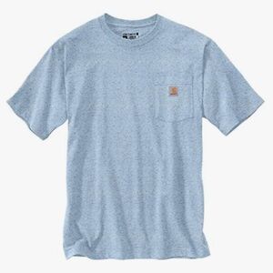 Carhartt Heather Blue Short Sleeve Tee, Sz M 8-10 (P2P 21”)
